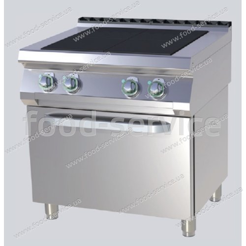 Плита 4-х конфорочна з духовкою RM Gastro SPLT-780-11E
